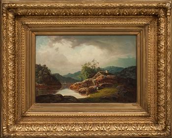 ANDERS KALLENBERG, olja på duk, signerad och daterad 1864.