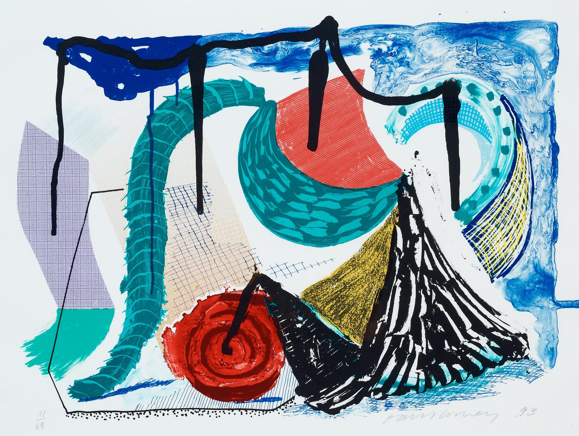 David Hockney, "Catherine's Walk", from:"Some More New Prints".