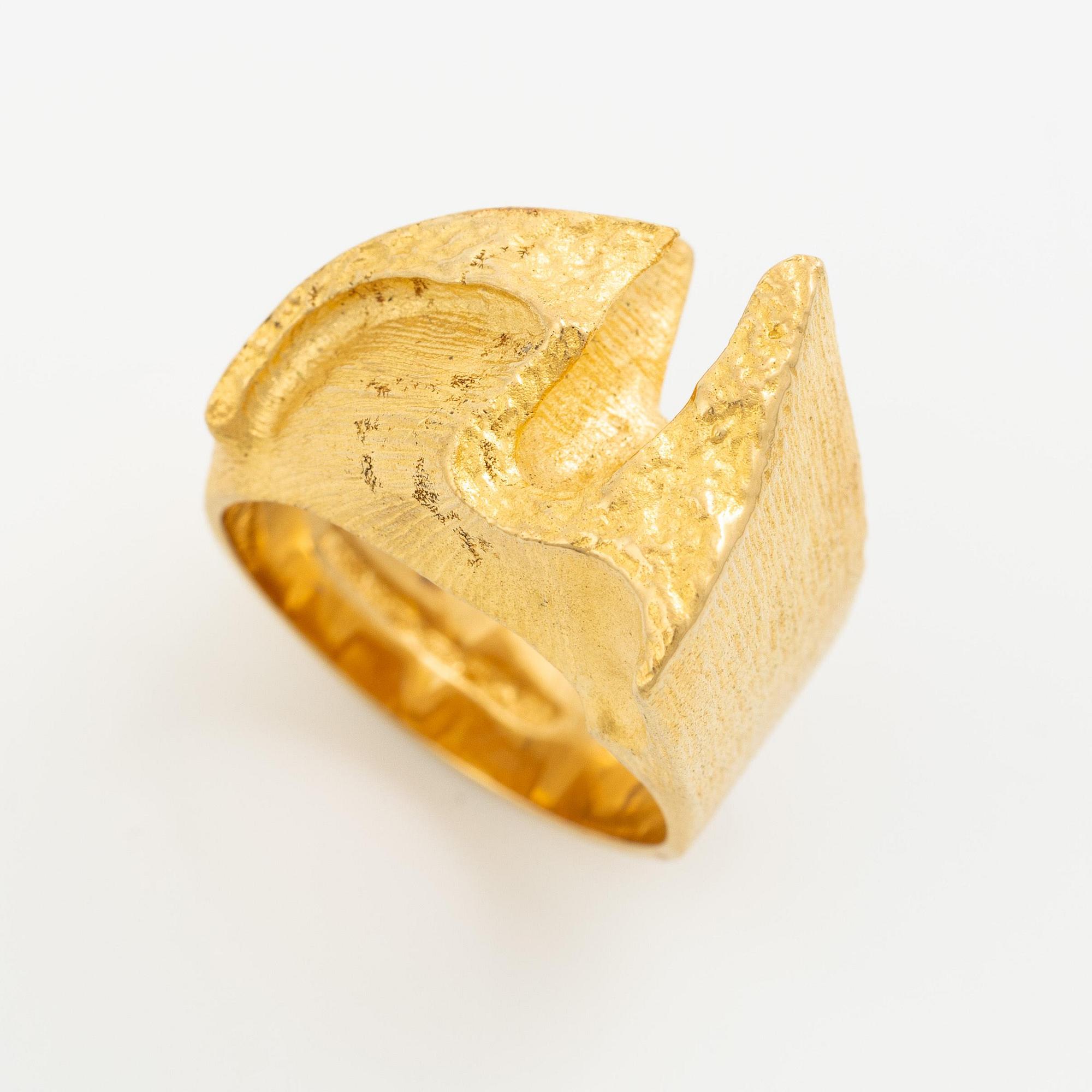 Björn Weckström, a ring, 18K gold, Finland 1979. For Lapponia.