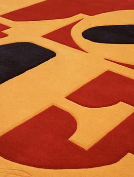 Robert Indiana, CARPET. "German love", Chosen love. Hand tufted in 1995. 183 x 183,5 cm. Robert Indiana.