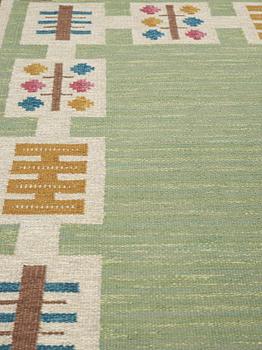 CARPET. Flatweave. 252 x 186,5 cm. Signed AGS.