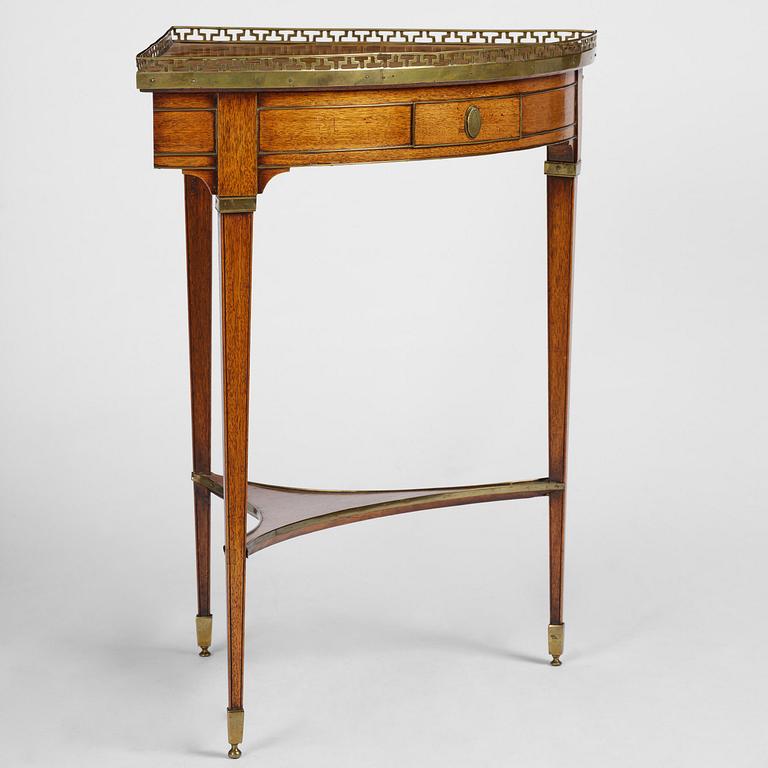 A late Gustavians corner-table attributed to A. Lundelius (master in Stockholm 1778-1823).