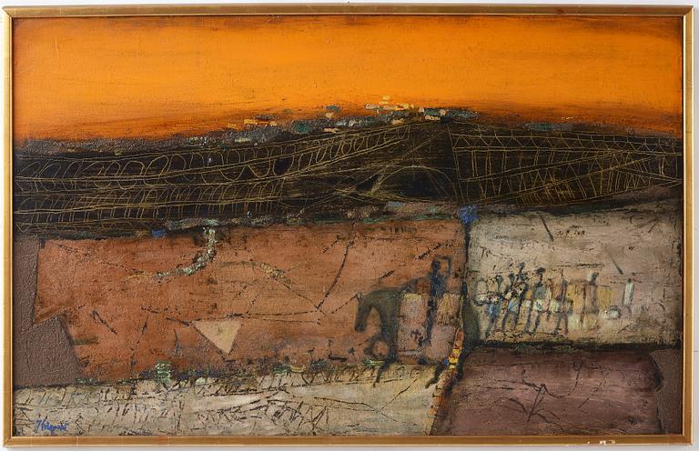 James Coignard, olja på duk, signerad.