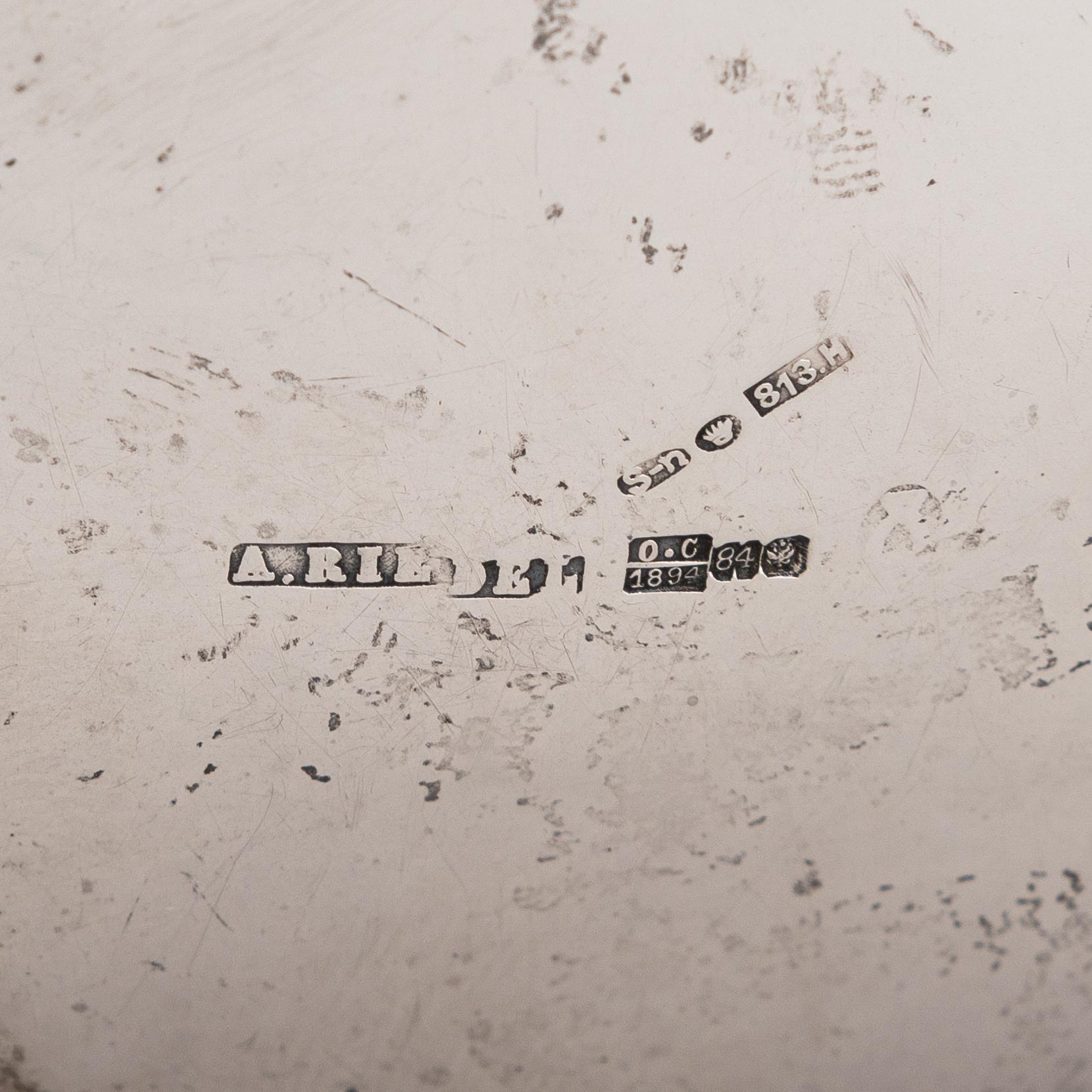 Antoni Riedel, A lidded silver sugar casket, Warsaw, Poland 1894.