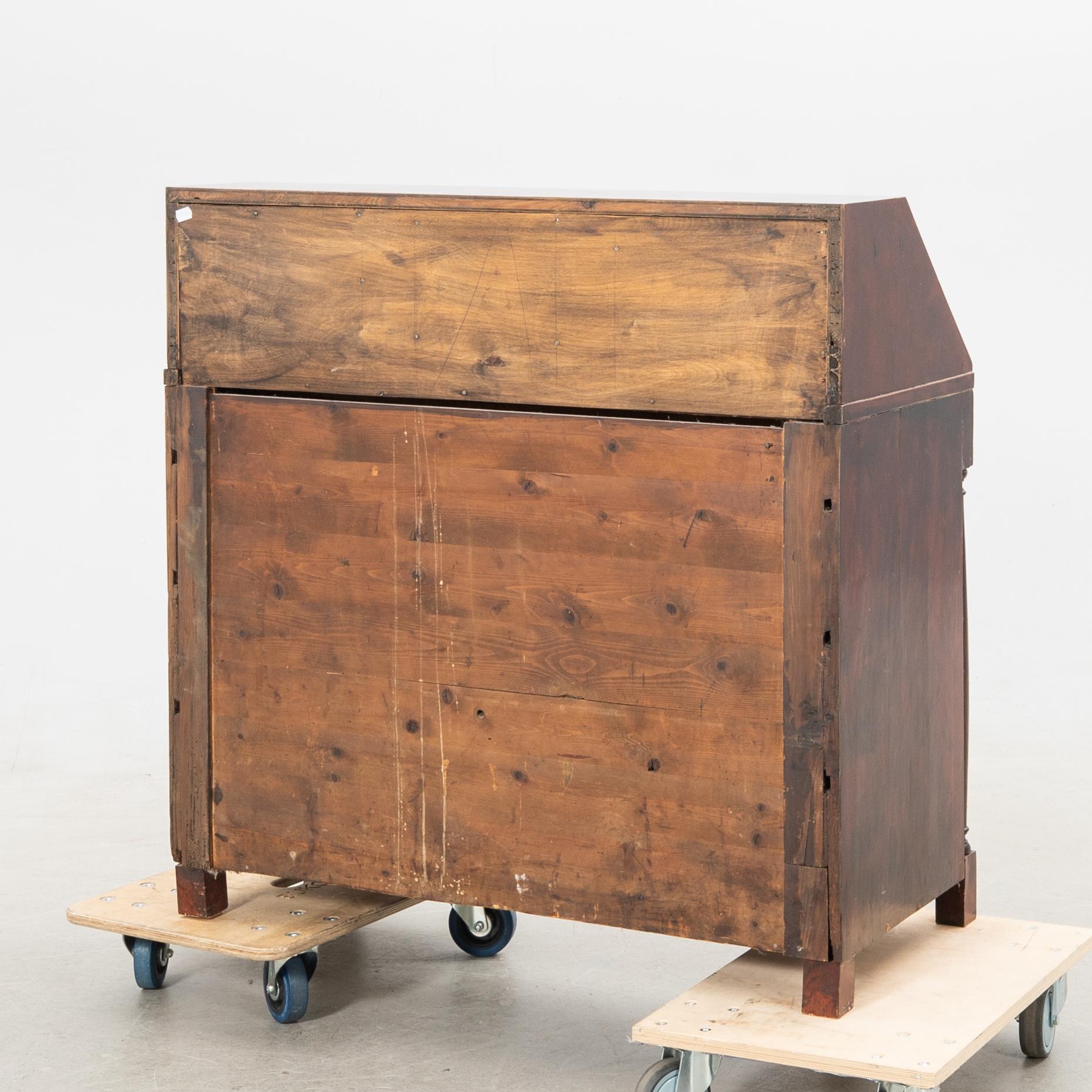 Writing desk around 1900 Empire style.