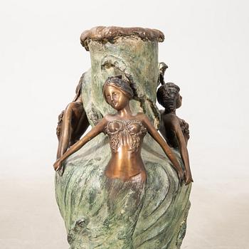 Louis Chalon after the floor vase "Sea sprites or Girls of the waves" Art Nouveau style.