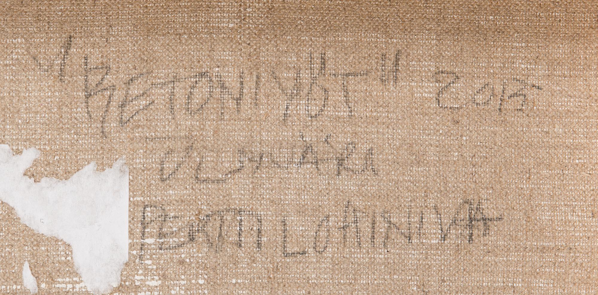 PERTTI LOHINIVA, öljy kankaalle, a tergo signeerattu ja päivätty 2015.