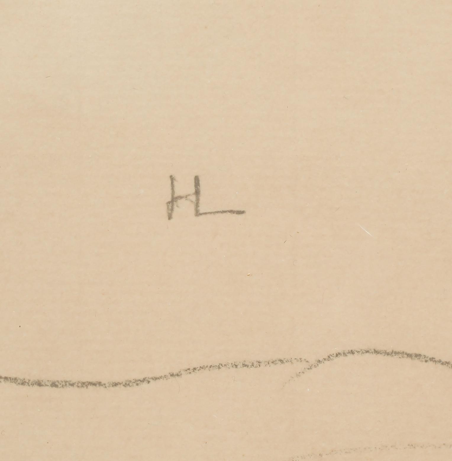 HILDING LINNQVIST, blyerts, signerad.