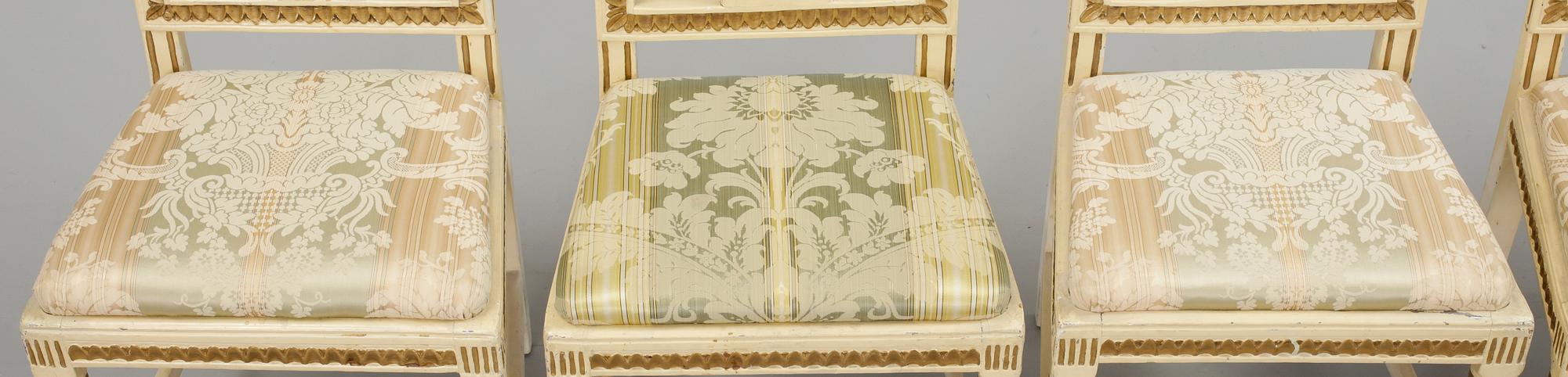 STOLAR, 5 st, gustavianska, Lindome, 1700-talets slut.
