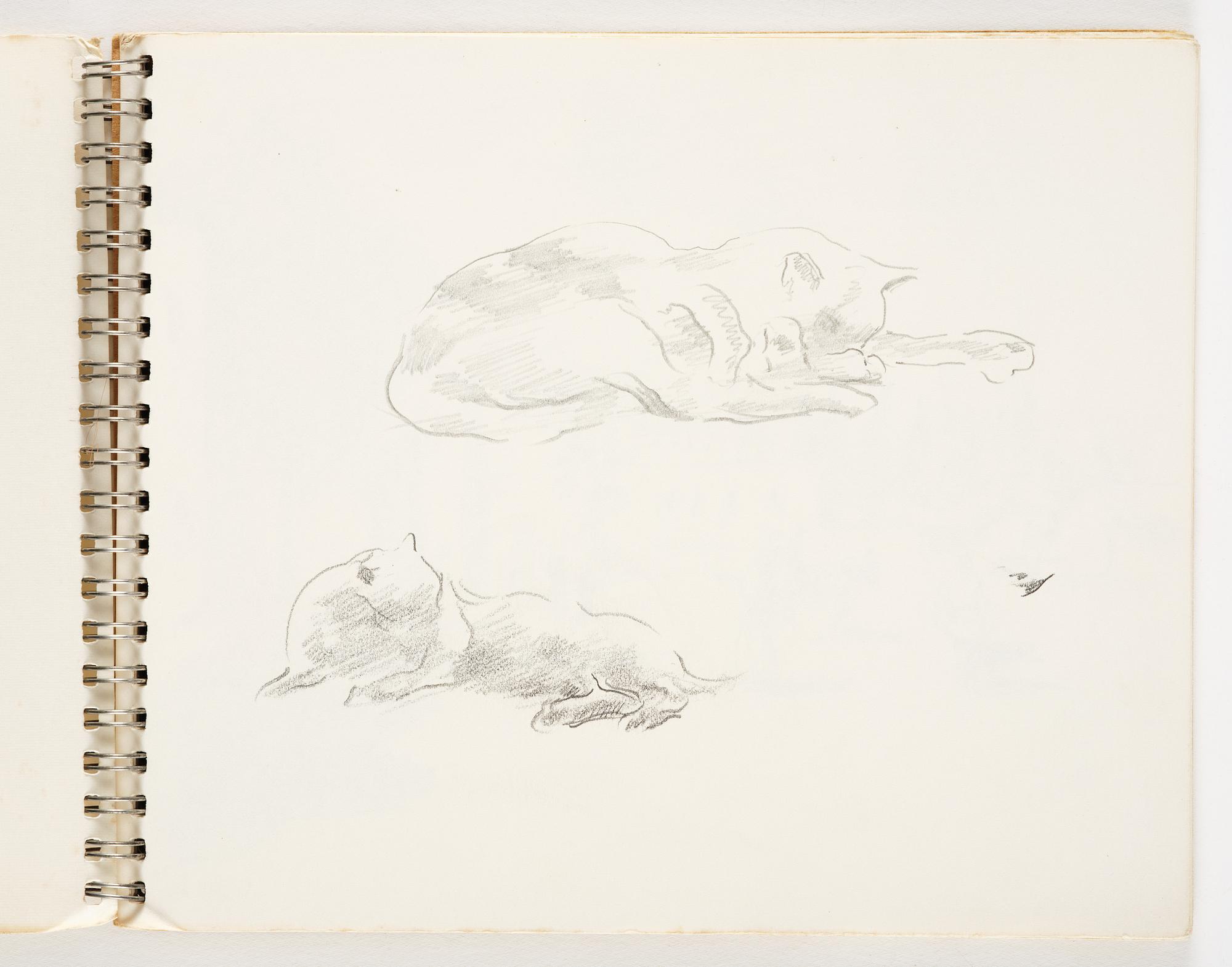 Lotte Laserstein, 4 skissböcker med blyertsteckningar.