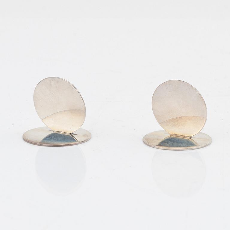 J A Campbell, twelve place card holders, London 1984-87.