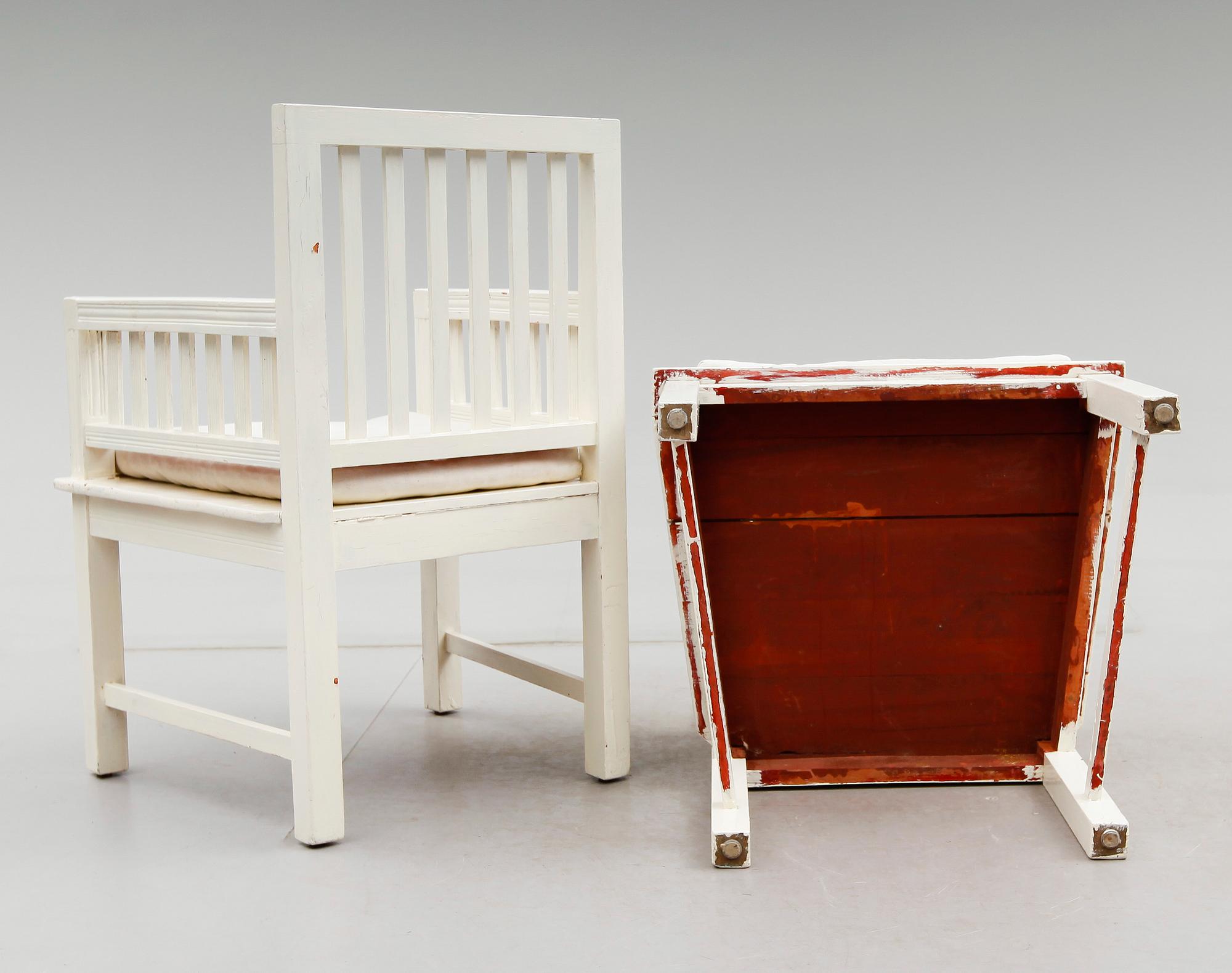 KARMSTOLAR, 1 par, 1900-talets början.