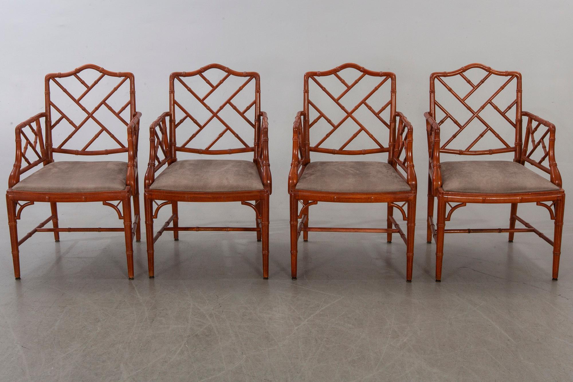 Six Miranda of Sweden armchairs.