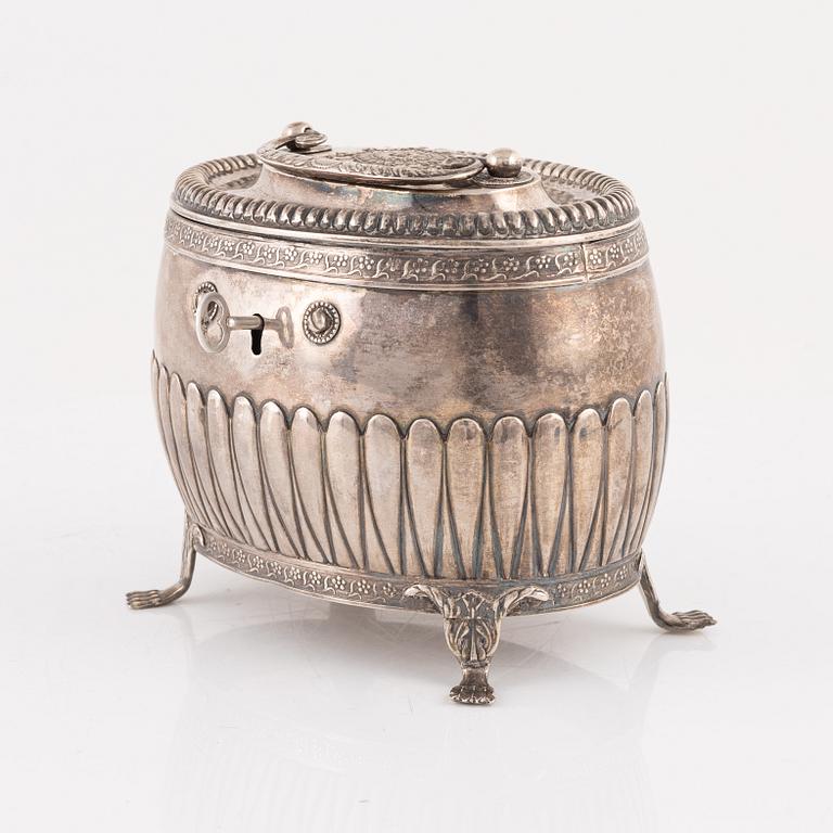 Magnus Fryberg, sockerskrin, silver, Jönköping, 1826.