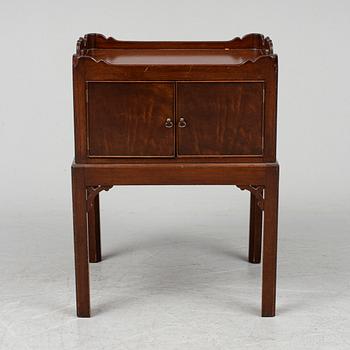 BEDSIDE TABLE, probably England, second half of the 20th century.