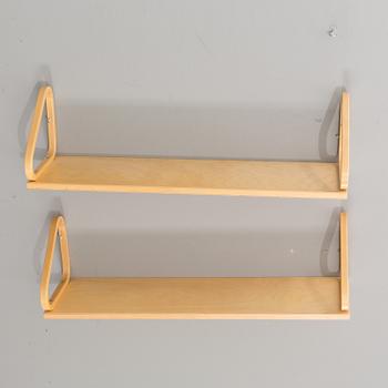 ALVAR AALTO, 2 st hyllor, "modell 112B", Artek.