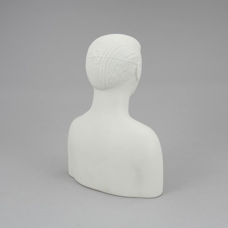 STIG LINDBERG, figurin, parian, "Mannen med masken", Gustavsberg 1970-tal.
