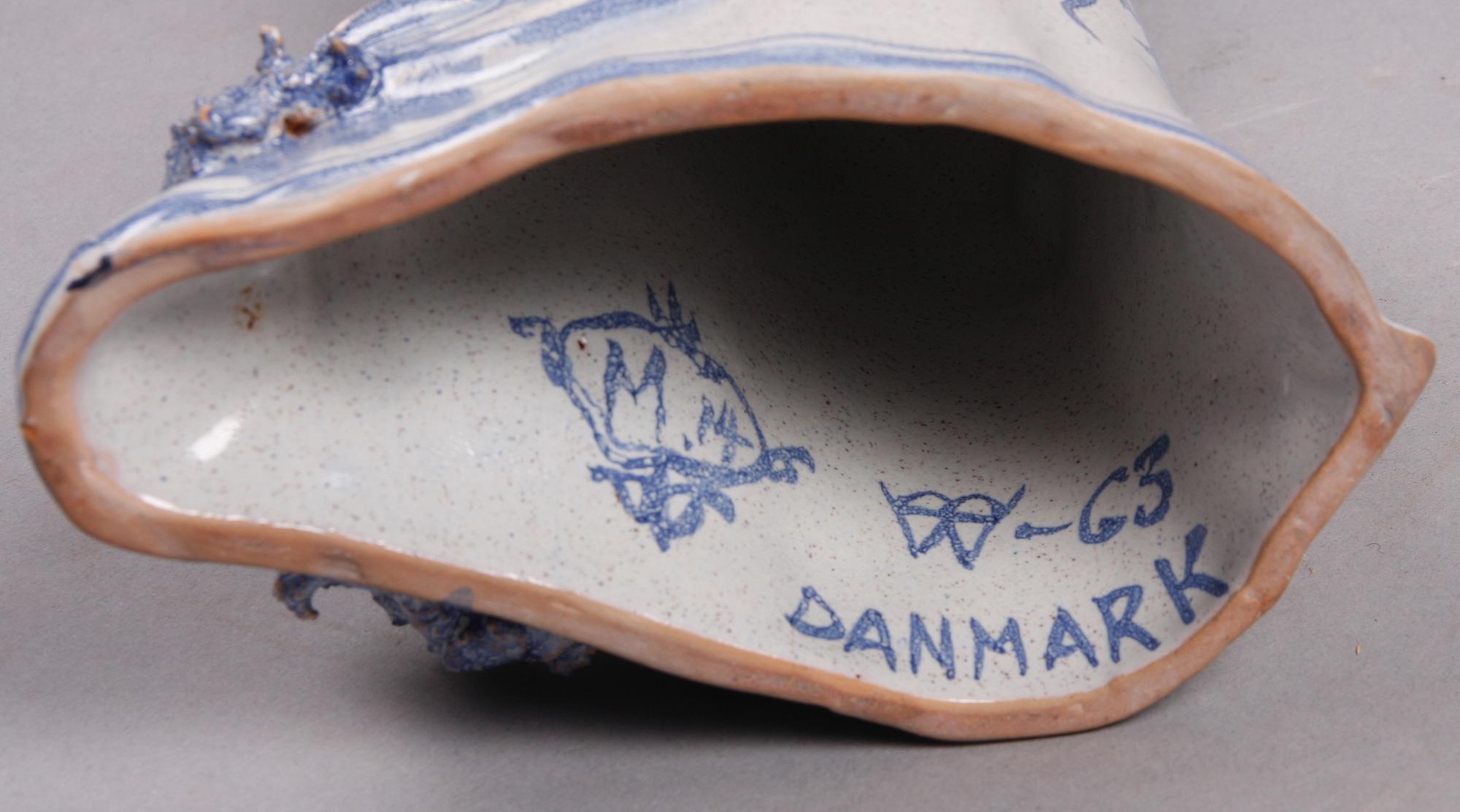 FIGURIN, keramik, Björn Wiinblad, Danmark. Sign o dat -63.