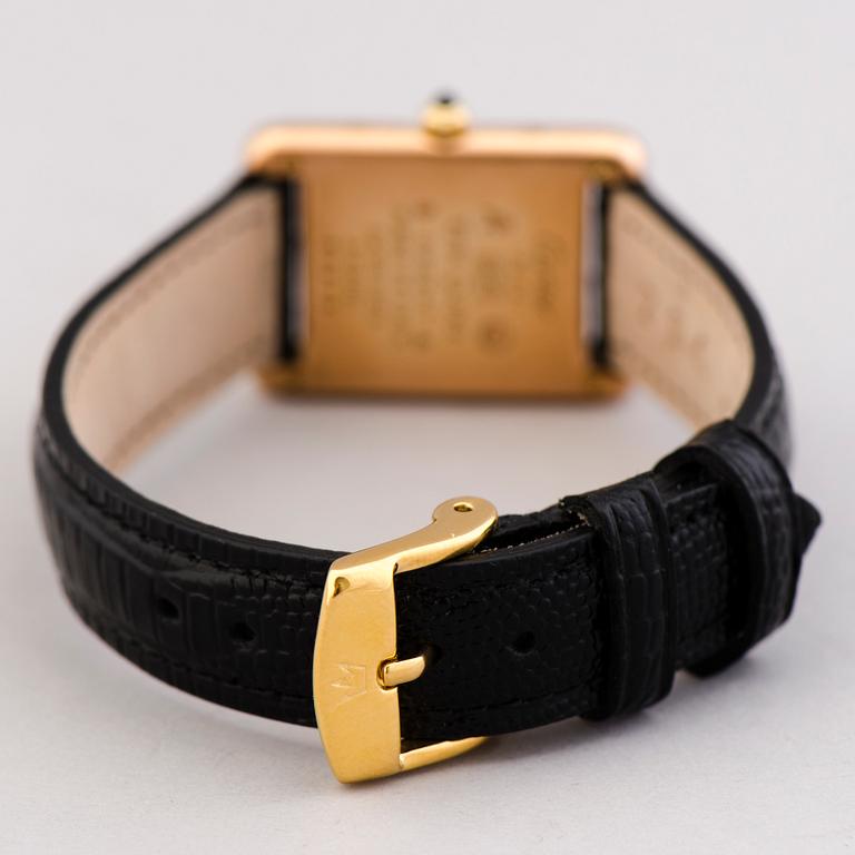 CARTIER, must de Cartier Tank, wrist watch, 20 x 20-28 mm.