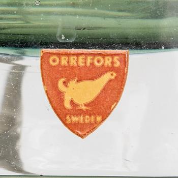 Carl Fagerlund, a pair of glass table lamps from orrefors model no RD 1480.