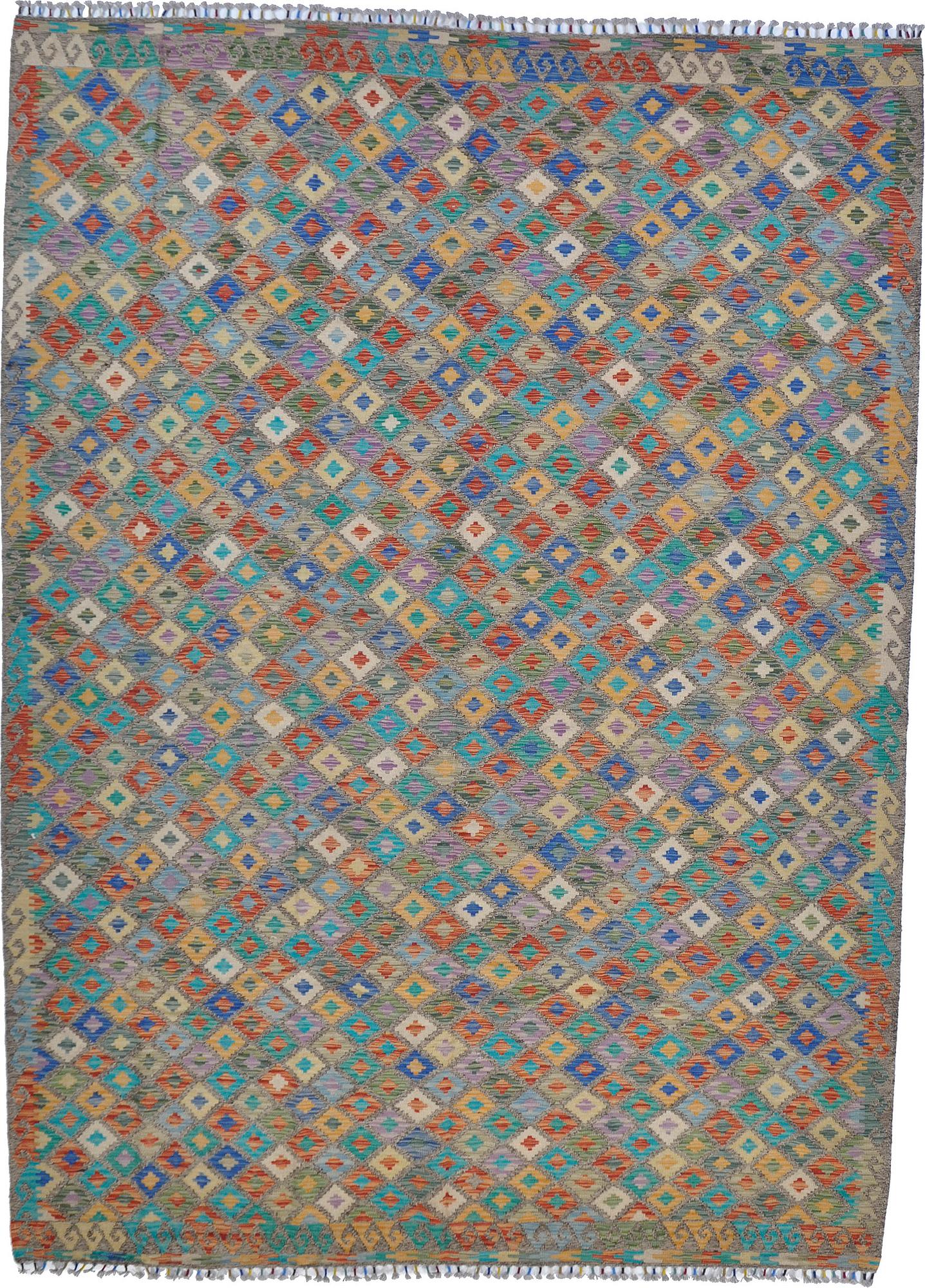 A CARPET, kilim, ca 355 x 258 cm.