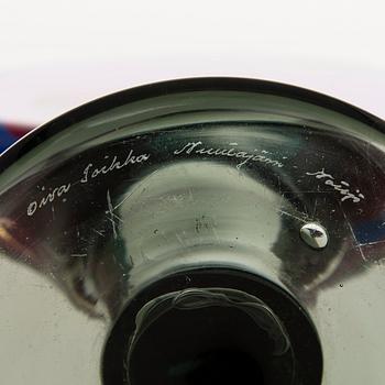 Oiva Toikka, A late 1960s 'Lollipop' glass sculpture signed Oiva Toikka, Nuutajärvi Notsjö.