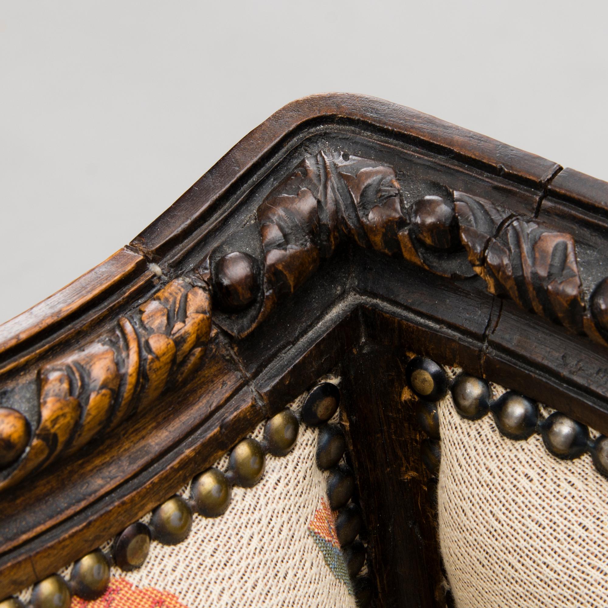 A French 18th Century Wingback Chair.