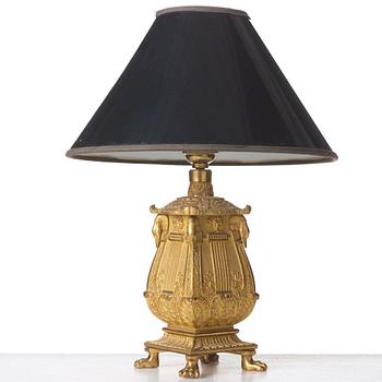 A Empire table lamp, France, beginning of the 19th century.