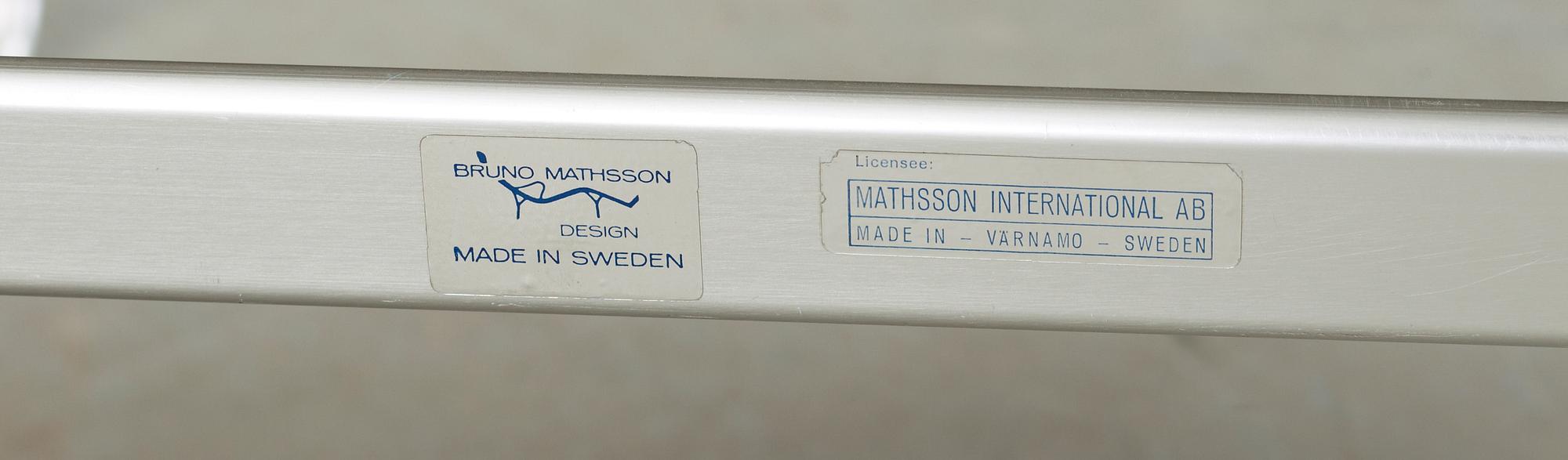FÅTÖLJER, ett par, Bruno Mathsson, Mathsson International AB, 1970-tal.