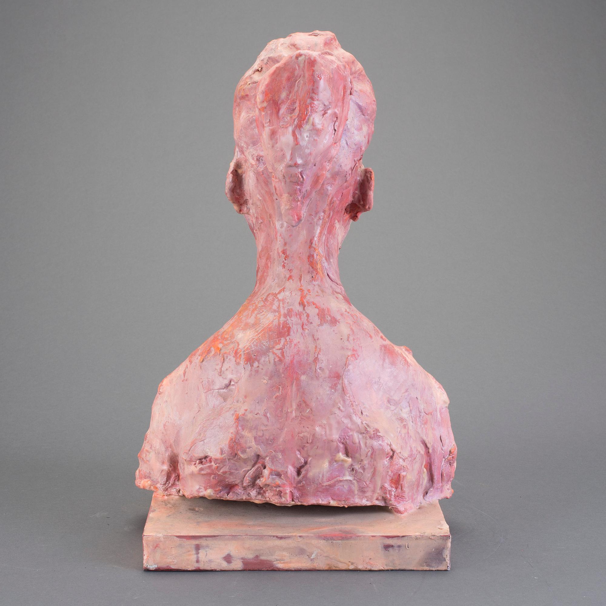 SKULPTUR, Anne-Marie Nordin, patinerat gips, ej signerad.