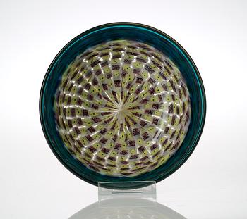 A Riccardo Licata glass bowl, Venini Murano, Italy 1950's.