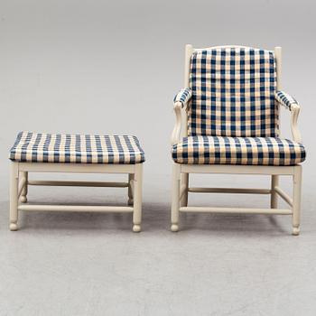 A pair of 'Medevi brunn' easy chairs by IKEA, late 20th century.