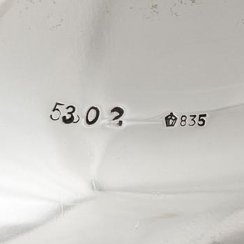 Skål, silver, svensk importstämpel, omkring 1900-talets mitt.