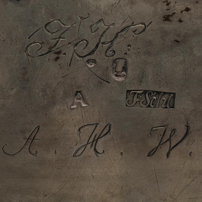 A Swedish 18th century silver sugar bowl, mark of F Sehl the younger Stockholm 1759 weight ca 303 gr.