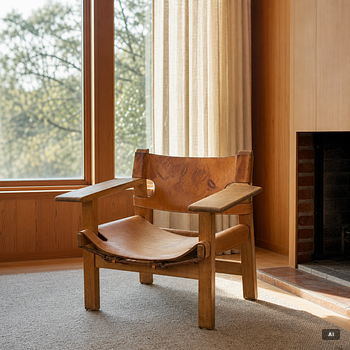 Børge Mogensen, armchair, "The Spanish Chair" model 226 Fredericia Furniture Factory, Denmark, designed in 1958.