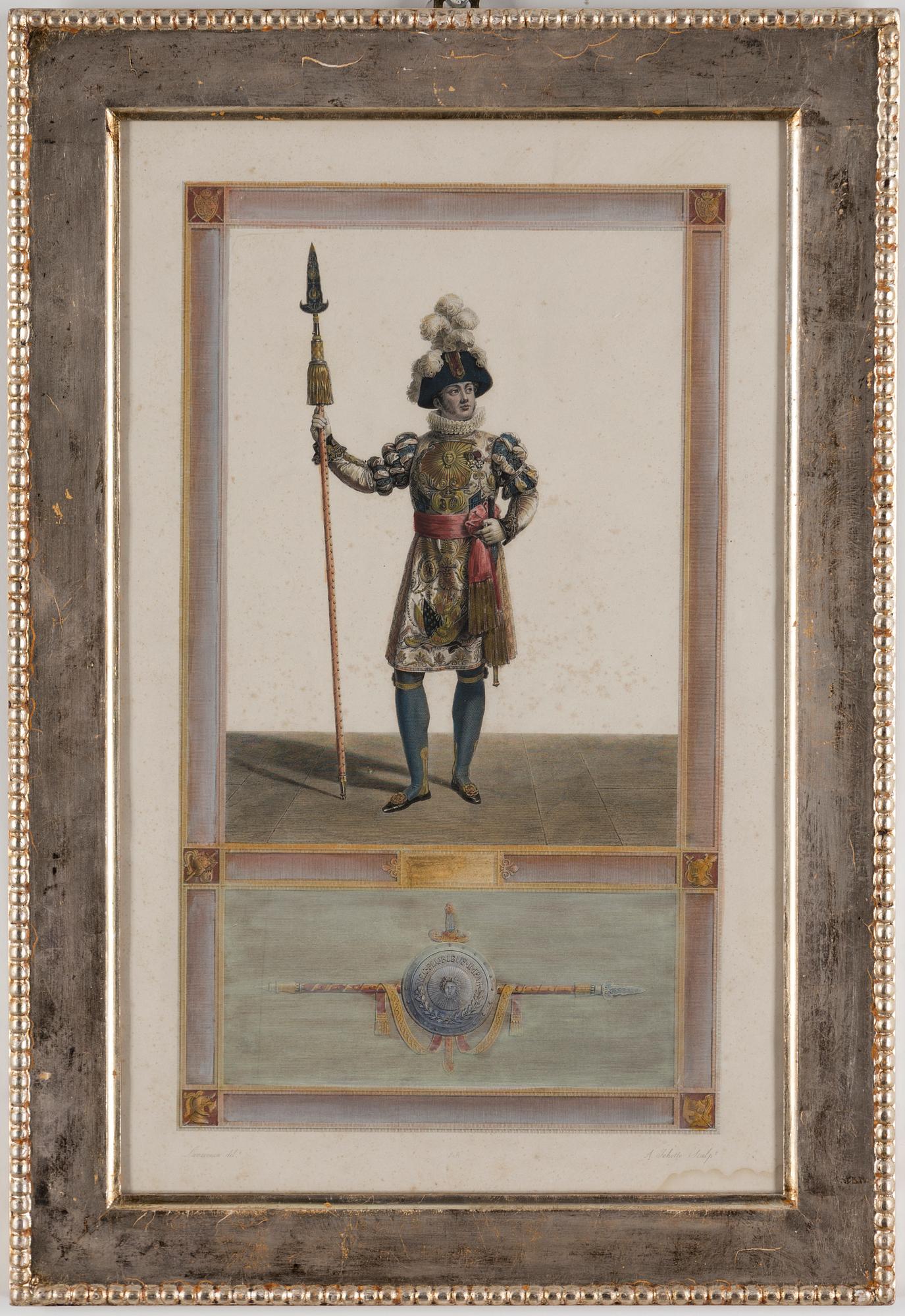 a set of 3 engravings from the 19th century.