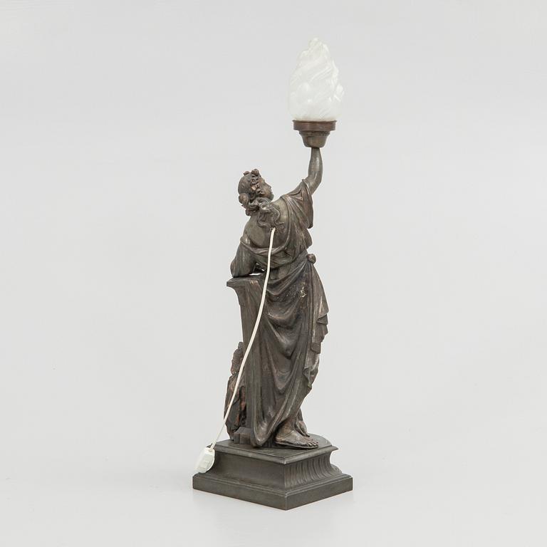 Table lamp, early 20th century.