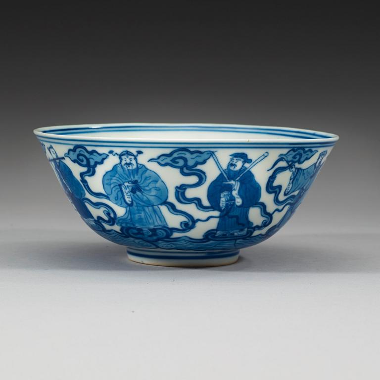 SKÅLAR, sex stycken, porslin. Sen Qing dynasti (1664-1912) med Qianlong sigillmärke.
