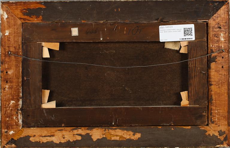 OKÄND KONSTNÄR, olja på duk, 1800-talets andra hälft.