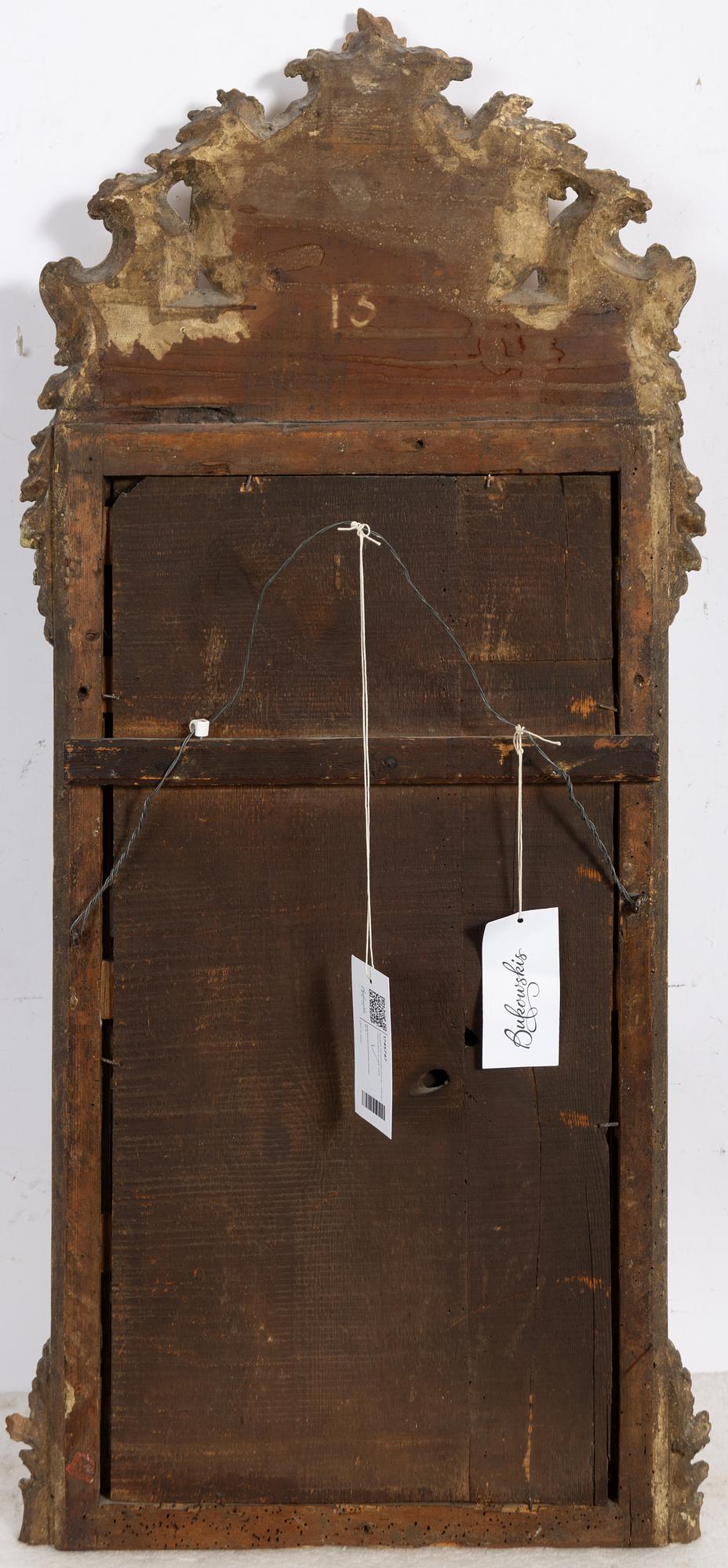 A rococo mirror, second part of the 18th Century.
