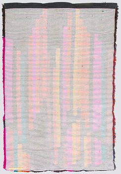 Oili Mäki, rya, triptyk, "Sibelius VII sinfoni", sannolikt unik, signerad Oili Mäki. À ca 215 x 140 cm.