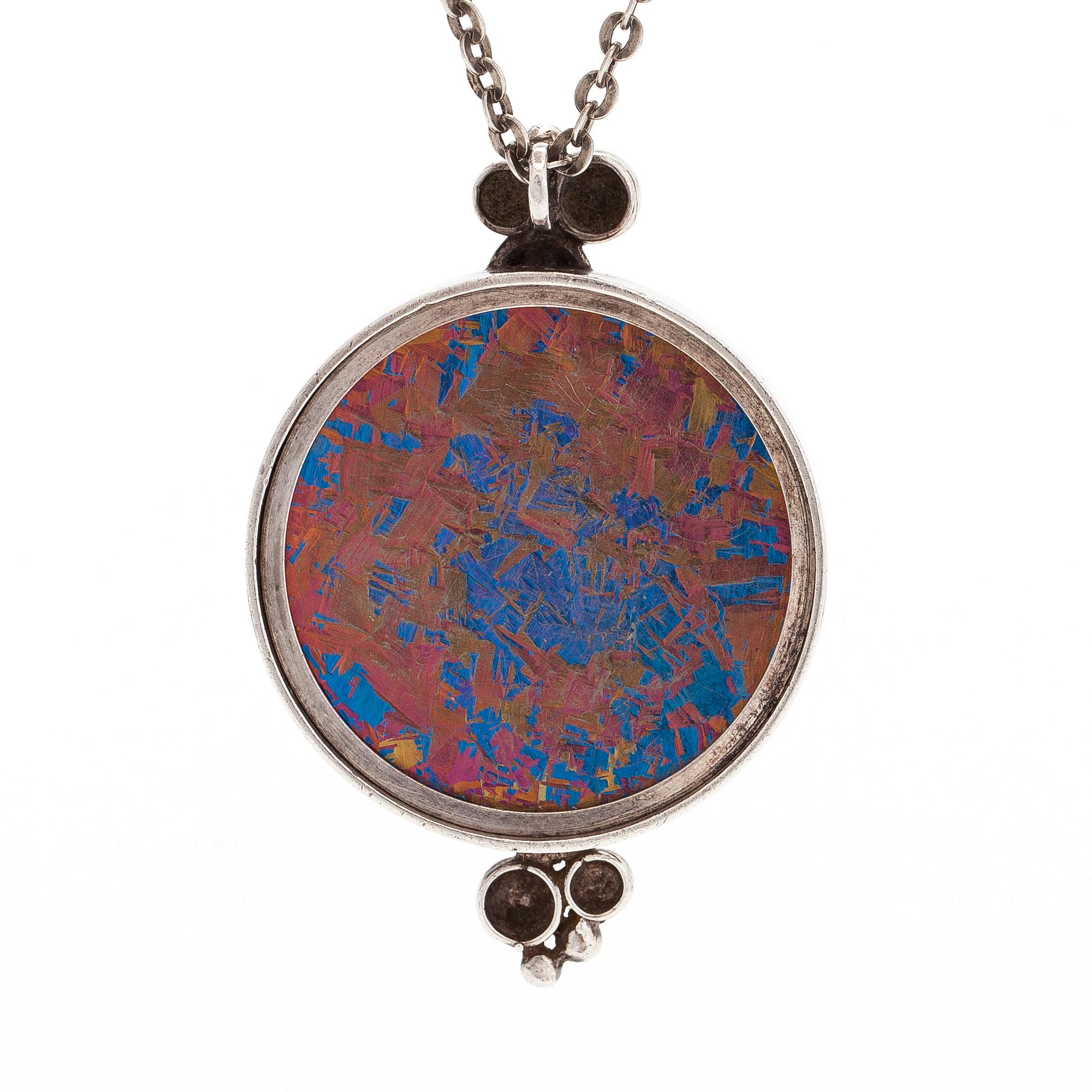 Nanny Still, necklace, titanium, silver, Kultakeskus 1970s.