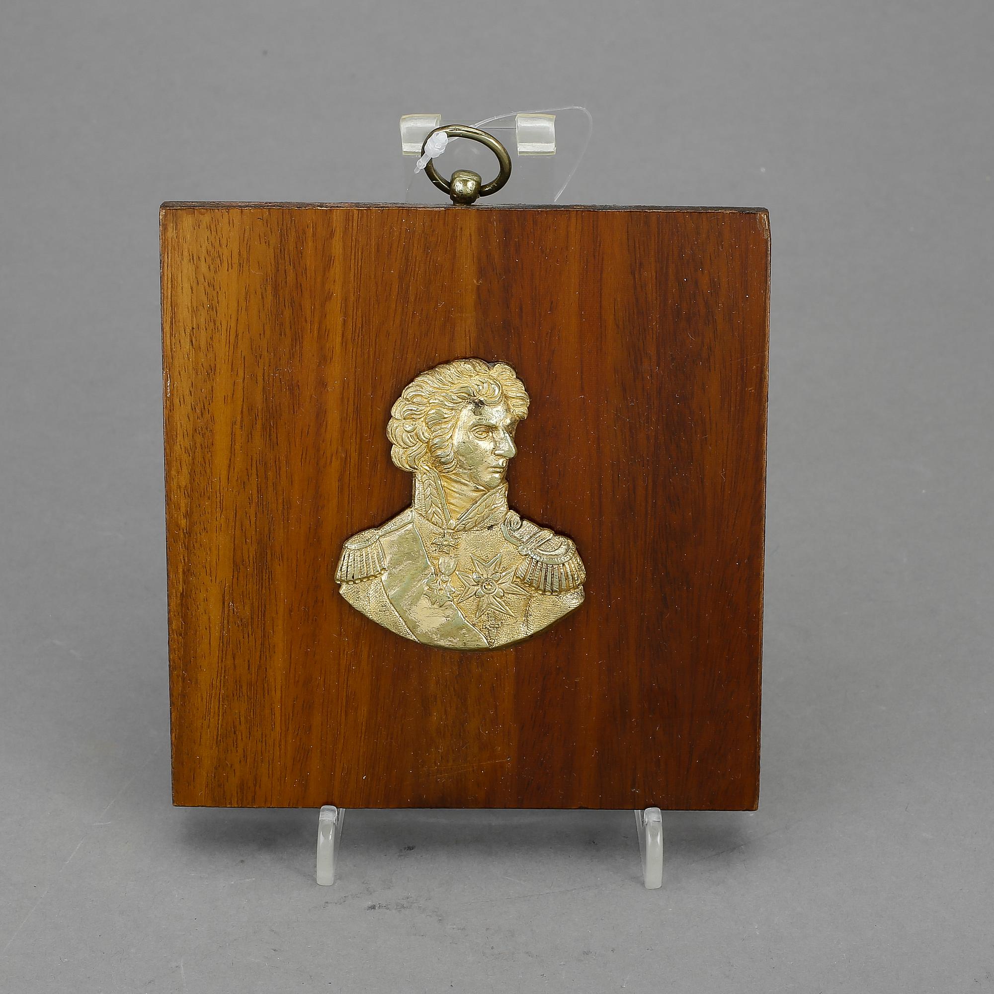 MEDALJONG, brons, Karl XIV Johan, sannolikt 1800-talets första hälft.