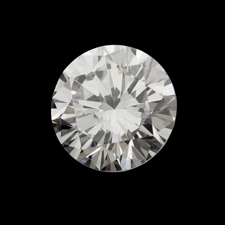A loose round brilliant-cut diamond weight 1.29 cts quality G if according to accompanying GIA certificate.