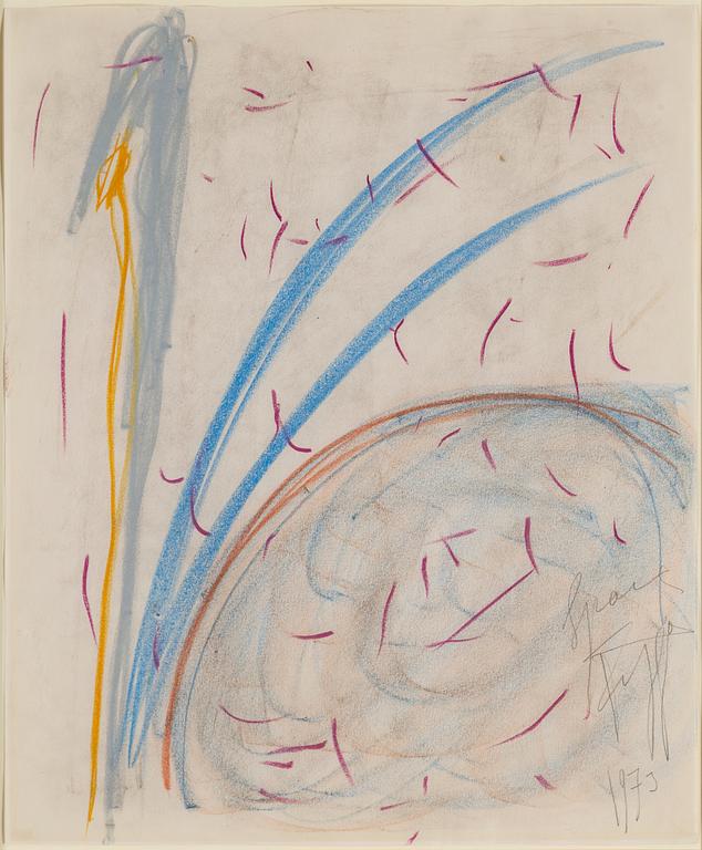 EDDIE FIGGE, pastel on paper, signed and dated 1973.