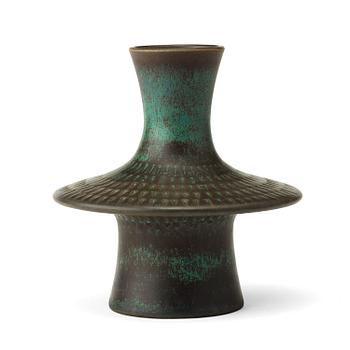 209. A Stig Lindberg stoneware vase, Gustavsberg's studio, Sweden 1962.