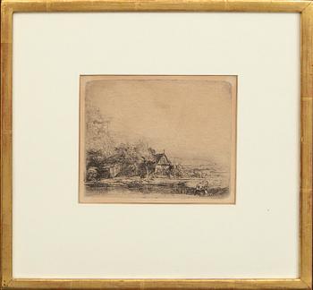 Rembrandt Harmensz van Rijn, etsning, senare avdrag.