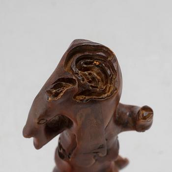 PENSELSTÄLL, boxwood. Qingdynastin, 1800-tal.