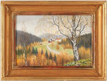 PER JULIUS, akvarell, signerad.