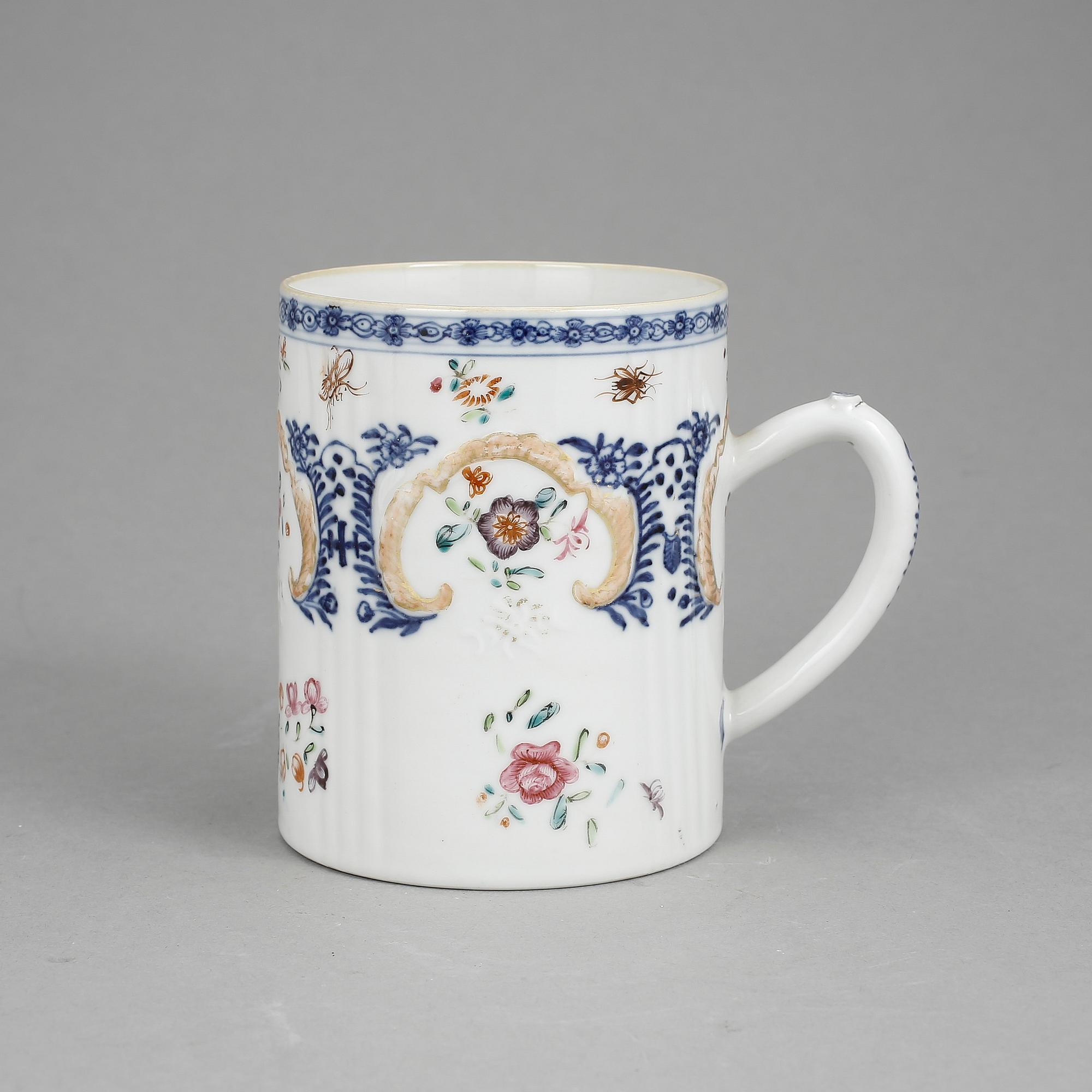MUGG, porslin, Qingdynastin, Qianlong (1736-95).